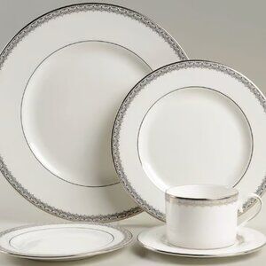 FOUR LENOX Lace Couture 5 Piece Place Settings